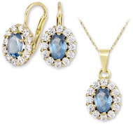 Earrings, necklace and pendant Goss (585/1000; 5.4 g) - Jewellery Gift Set