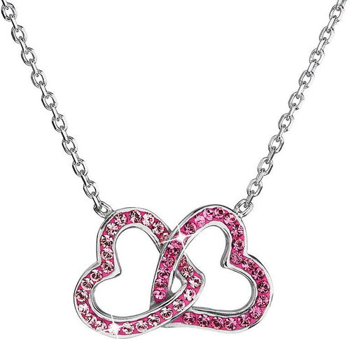 Rose necklace decorated with Swarovski crystals 32015.3 - Necklace - Main image