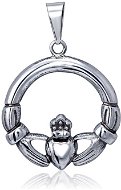 Strieborný prívesok, symbol priateľstva a vernosti Claddagh (925 / 6.4 g) - Prívesok