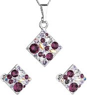 EVOLUTION GROUP 39126.3 Amethyst Set Decorated with Swarovski Crystals - Jewellery Gift Set