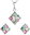 Chrysolite set decorated with Swarovski crystals