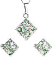 EVOLUTION GROUP 39126.3 Peridot Set Decorated with Swarovski Crystals - Jewellery Gift Set