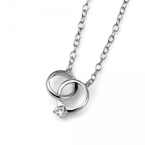 Oliver Weber Pendant Ringy 925AG Rhod. Crystal - Necklace - Main image