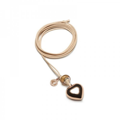 The flow of MaMa Mexican was the Basic Pink Heart - Necklace - Main image