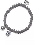 The MaMa Charm current is gray with blue stone - Bracelet