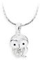Necklace JSB Bijoux Owl with Swarovski® Crystal Stones (White) - Náhrdelník