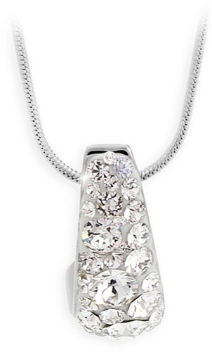 JSB Bijoux Necklace Half Moon with Swarovski Crystal Stones - Necklace - Main image