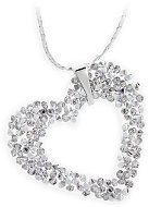 JSB Bijoux Sweetheart Rock with Swarovski® Crystal Stones (white) - Necklace