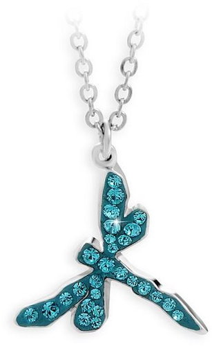 JSB Bijoux Necklace Mini Dragonfly with Swarovski Crystal Stones - Necklace - Main image