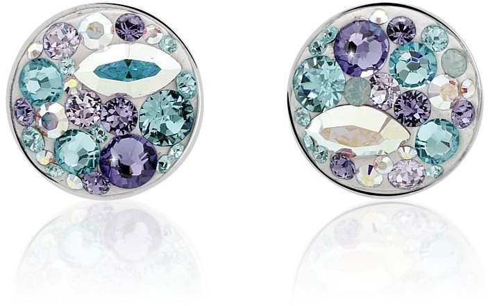 JSB Bijoux Extramix Purple Swarovski® (925/1000; 1,72 g, többféle szín, kerek)
