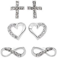 JSB Bijoux Set of Mini Earrings with Swarovski® Crystal Stones - Jewellery Gift Set