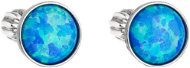 Earrings EVOLUTION GROUP 11001.3 Blue Synthetic Opal Swarovski® (925/1000, 1g) - Náušnice