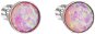 EVOLUTION GROUP 11001.3 kôstky so syntetickým opálom, Swarovski (925/1000, 1 g, svetlo ružový) - Náušnice