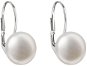 Earrings EVOLUTION GROUP 21010.1 White Earrings with Genuine Pearls AA 10-10.5 mm (925/1000, 1g) - Náušnice