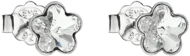 EVOLUTION GROUP 31080.1 Stud Flowers Decorated with Swarovski® Crystals (925/1000, 0.8g, White) - Earrings