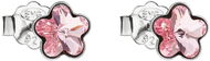 Earrings EVOLUTION GROUP 31080.3 Stud Flowers Decorated with Swarovski® Crystals (925/1000, 0.8g, Light Pink - Náušnice