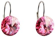 EVOLUTION GROUP 31106.3 Pendant, Round, Decorated Swarovski® Crystals (925/1000, 2g, Pink) - Earrings