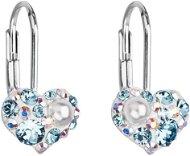EVOLUTION GROUP 31125.9 Pendant Heart Decorated with Swarovski® Crystals (925/1000, 1g, Blue) - Earrings