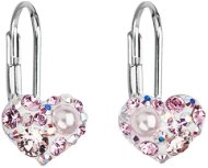 EVOLUTION GROUP 31125.9  Heart Earrings decorated with Swarovski® Crystals (925/1000, 1g) - Earrings