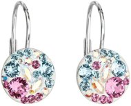 EVOLUTION GROUP 31212.3 water lilly earrings decorated with Swarovski® crystals (925/1000, 1 g) - Earrings
