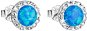 EVOLUTION GROUP 31217.1 & blue s. opal dekorované kryštálmi Preciosa® (Ag 925/1000, 0,8 g) - Náušnice