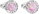 31217.1 Light Pink Synthetic Opal Earrings Decorated with Preciosa® Crystals (Ag 925/1000, 0,8g)