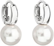 EVOLUTION GROUP 31218.1 White Earrings Decorated with Swarovski® Pearl (925/1000, 3g) - Earrings