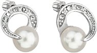 EVOLUTION GROUP 31239.1 White Earrings eDcorated with Swarovski® Crystals and Pearls (925/1000, 2g) - Earrings