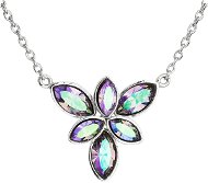 EVOLUTION GROUP 32047.5 Paradise Shine Flower Decorated with Swarovski® Crystals (925/1000, 3g, Blue) - Necklace