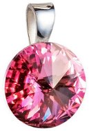 EVOLUTION GROUP 34112.3 rózsaszín medál Swarovski® kristályokkal díszítve (925/1000, 1,5 g) - Medál