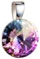 EVOLUTION GROUP 34112.5 Round-Rivoli Decorated with Swarovski® Crystals (925/1000, 1g, Purple) - Charm