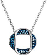 EVOLUTION GROUP 32016.5 metallic blue necklace decorated with Swarovski® crystals (925/1000, 4 g) - Necklace