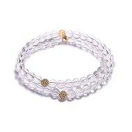 LAVALIERE Ladies&#39; Bead Bracelet Bracelet - Clear Crystal, Disc Ball - 454942-ZM - Bracelet
