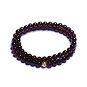 LAVALIERE Men's Bead Wrap Bracelet - Red Garnet AAAA - 455458-ZL - Bracelet