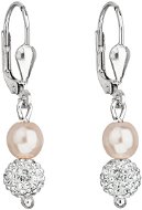 EVOLUTION GROUP 31244.3 Pink Earrings Decorated with Swarovski® Crystals (925/1000, 2g) - Earrings
