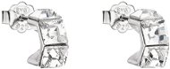 EVOLUTION GROUP 31253.1 kockák Swarovski® kristályokkal díszített kristályfülbevalók (925/1000, 1,4 g, fehér) - Fülbevaló