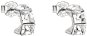 EVOLUTION GROUP 31253.1 krištáľové náušnice dekorované krištáľmi Swarovski (925/1 000, 1,4 g) - Náušnice
