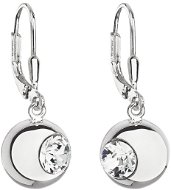 Earrings EVOLUTION GROUP 31260.1 Pendant, Round, Decorated with Swarovski® Crystals (925/1000, 3.1g, White) - Náušnice