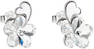 EVOLUTION GROUP 31263.1 Stud Flowers Decorated with Swarovski® Crystals (925/1000, 1.3g, White) - Earrings