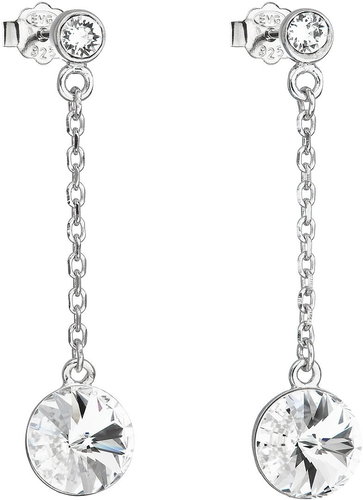 EVOLUTION GROUP 31270.1 Crystal Earrings Decorated with Swarovski® Crystals (925/1000, 1.6g) - Earrings - Main image