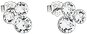 EVOLUTION GROUP 31272.1 Stud, Round, Decorated with Swarovski® Crystals (925/1000, 1.2g, White) - Earrings