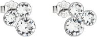 EVOLUTION GROUP 31272.1 Stud, Round, Decorated with Swarovski® Crystals (925/1000, 1.2g, White) - Earrings