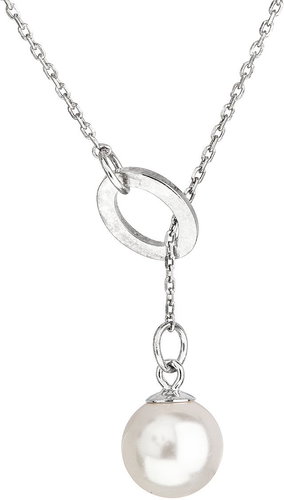 EVOLUTION GROUP 32062.1 white necklace decorated with Swarovski® crystals (925/1000, 1.6 g) - Necklace - Main image