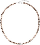 EVOLUTION GROUP 32063.3 Pearl, Decorated with Swarovski® Crystals (925/1000, 1g, Brown) - Necklace