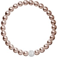 EVOLUTION GROUP 33115.3 Pearl, Decorated with Swarovski® Crystals (Brown) - Bracelet