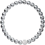 EVOLUTION GROUP 33115.3 Pearl, Decorated with Preciosa® Crystals (Grey) - Bracelet