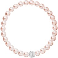 EVOLUTION GROUP 33115.3 Pearl, Decorated with Preciosa® Crystals (Pink) - Bracelet