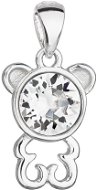 EVOLUTION GROUP 34229.1 Teddy Bear, Decorated with Swarovski® Crystals (925/1000, 1g, White) - Charm
