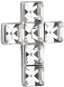 EVOLUTION GROUP 34236.1 Cross, Decorated with Swarovski® Crystals (925/1000, 0.9g, White) - Charm