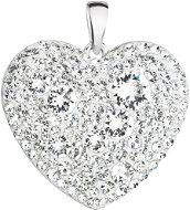EVOLUTION GROUP 34243.1 Heart Decorated with Swarovski® Crystals (925/1000, 2g) - Charm